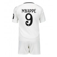 Camisa de time de futebol Real Madrid Kylian Mbappe #9 Replicas 1º Equipamento Infantil 2024-25 Manga Curta (+ Calças curtas)